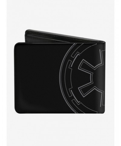 Star Wars Aurebesh Dark Side Galactic Empire Insignia Bi-Fold Wallet $6.43 Wallets