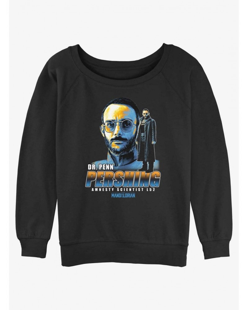 Star Wars The Mandalorian Amnesty Scientist Dr. Penn Pershing Slouchy Sweatshirt $13.28 Sweatshirts