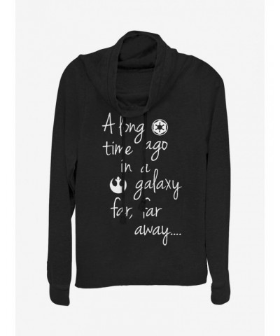 Star Wars Galaxy Cowlneck Long-Sleeve Girls Top $12.57 Tops