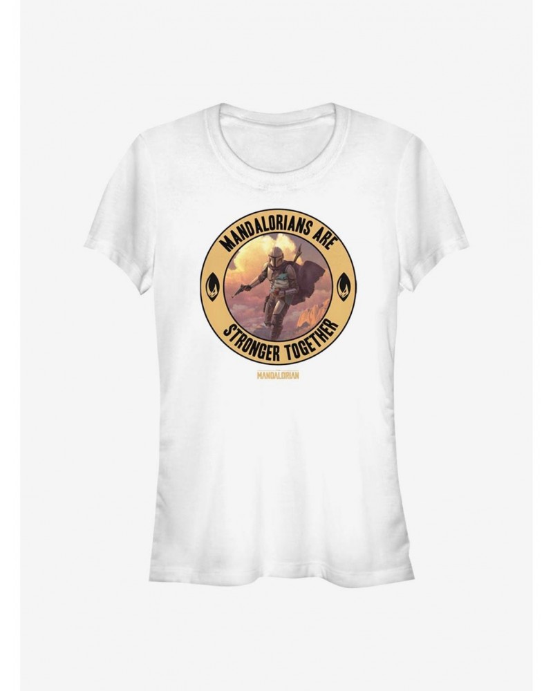 Star Wars The Mandalorian Stronger Together Girls T-Shirt $5.50 T-Shirts