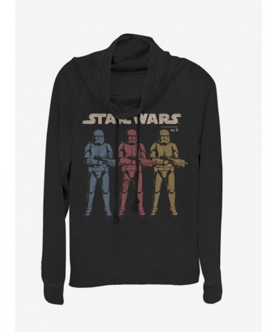 Star Wars Episode IX The Rise Of Skywalker On Guard Cowl Neck Long-Sleeve Girls Top $11.14 Tops