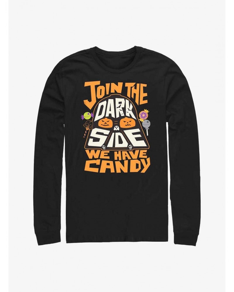 Star Wars The Dark Side Has Candy Long-Sleeve T-Shirt $9.48 T-Shirts