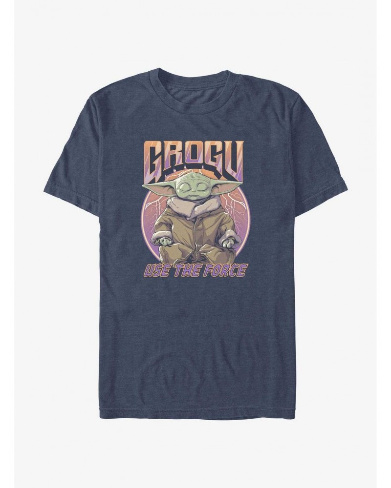 Star Wars The Mandalorian Zen Grogu T-Shirt $5.59 T-Shirts