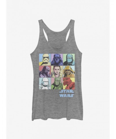 Star Wars Episode IX The Rise Of Skywalker Pastel Rey Boxes Girls Tank $6.42 Tanks