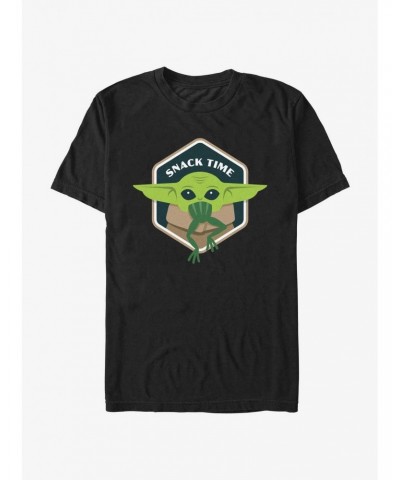 Star Wars The Mandalorian Snack Time T-Shirt $6.83 T-Shirts