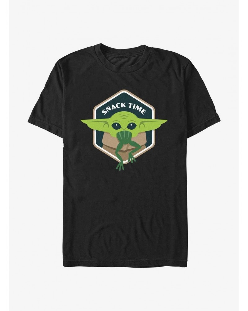 Star Wars The Mandalorian Snack Time T-Shirt $6.83 T-Shirts