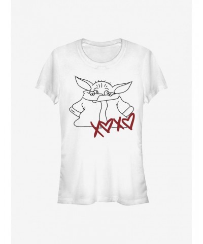 Star Wars The Mandalorian The Child Xoxo Girls T-Shirt $4.85 T-Shirts