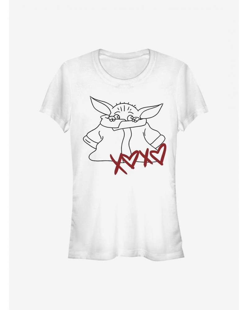 Star Wars The Mandalorian The Child Xoxo Girls T-Shirt $4.85 T-Shirts