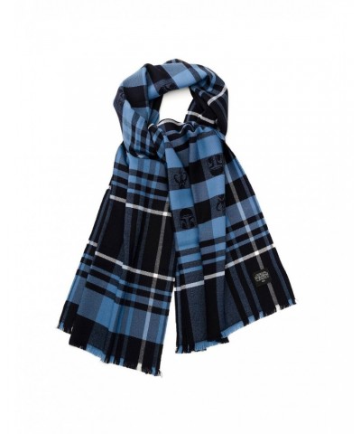 Star Wars The Mandalorian Blue Tartan Scarf $90.60 Scarves