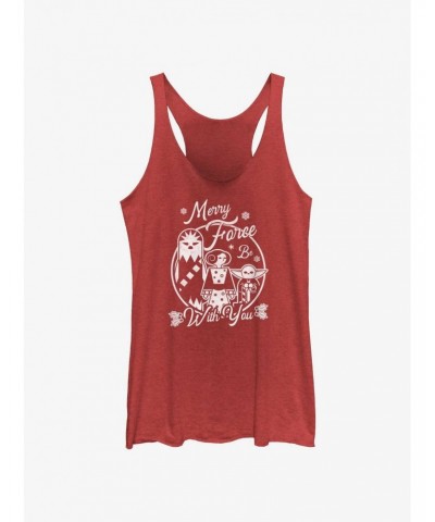 Star Wars Merry Force Be With You Girls Tank $7.04 Tanks