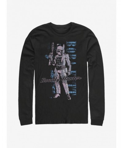 Star Wars Distressed Boba Long-Sleeve T-Shirt $10.00 T-Shirts