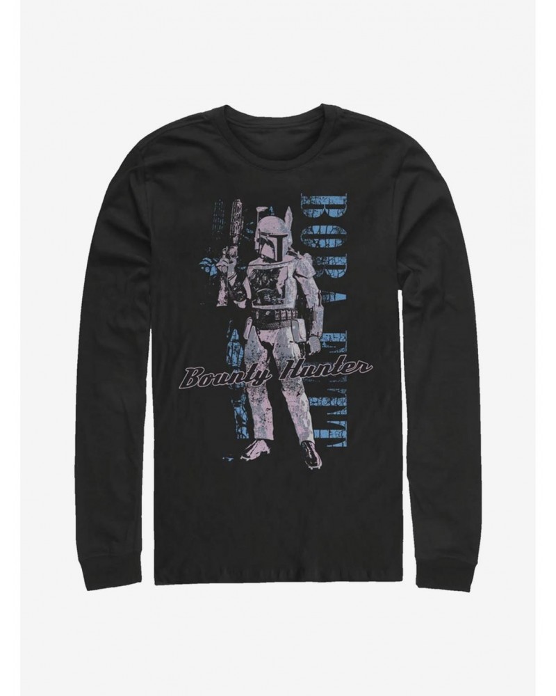 Star Wars Distressed Boba Long-Sleeve T-Shirt $10.00 T-Shirts