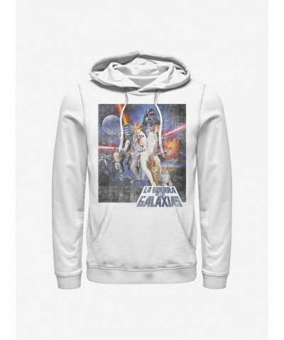 Star Wars Episode IV A New Hope La Guerra De Las Galaxias Poster Hoodie $16.16 Hoodies