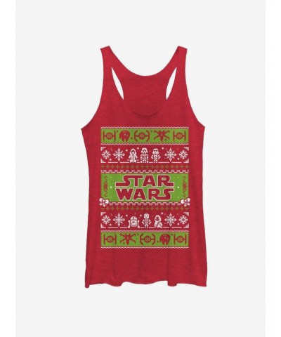 Star Wars Ugly Christmas Sweater Come to the Merry Side Girls Tanks $10.15 Tanks