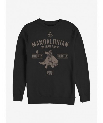 Star Wars The Mandalorian Blurrg Rider Crew Sweatshirt $10.33 Sweatshirts