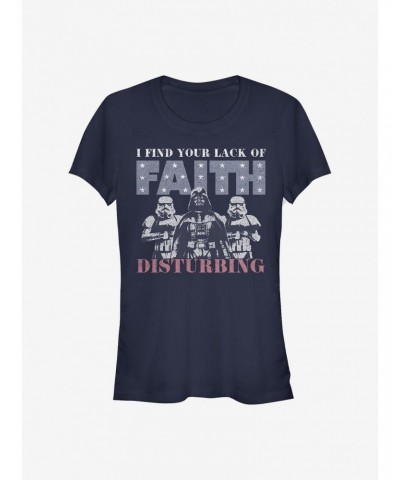 Star Wars Stars Lack Of Faith Girls T-Shirt $7.44 T-Shirts