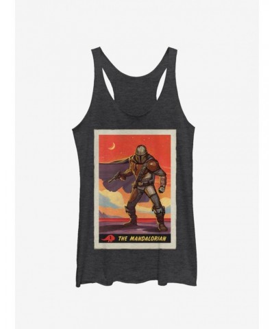 Star Wars The Mandalorian Mandalorian Poster Girls Tank $7.67 Tanks