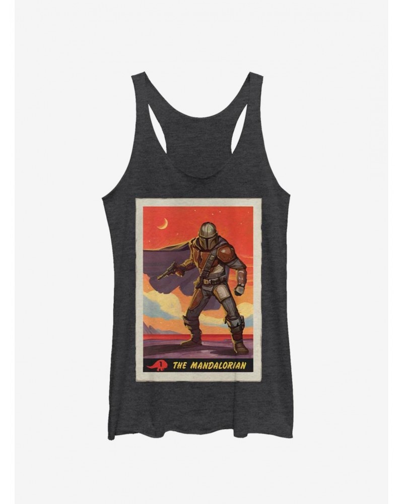 Star Wars The Mandalorian Mandalorian Poster Girls Tank $7.67 Tanks