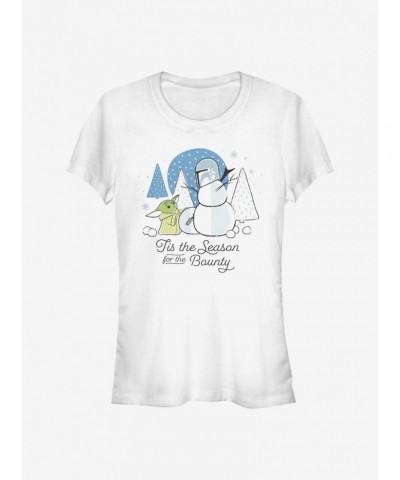 Star Wars The Mandalorian Tis The Season The Child Girls T-Shirt $7.60 T-Shirts